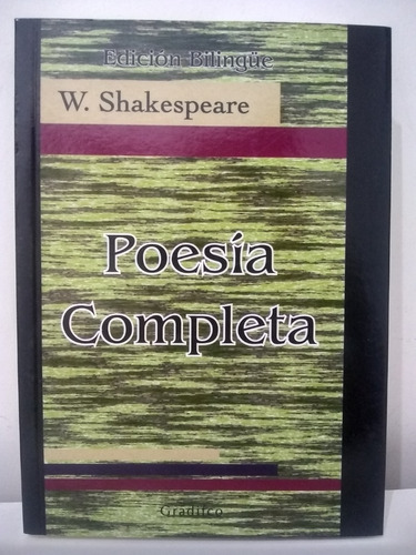 Poesia Completa - William Shakespeare / Edicion Bilingue