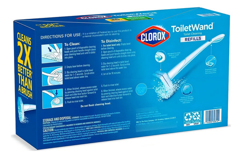 Kit Limpieza De Inodoro Clorox Toiletwand Con 36 Recambios