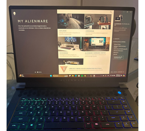 Laptop Alienware M15 R5 Amd Ryzen 7 16gb Ram 512gb Ssd (Usado)