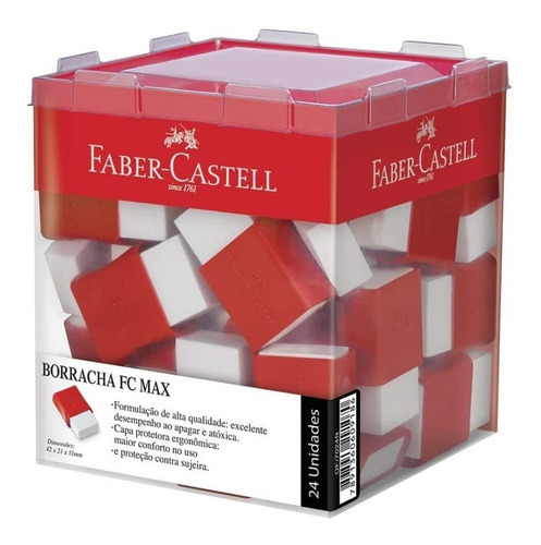 Borracha Plástica Max Branca Cx. 24 Unidades Faber - Castell