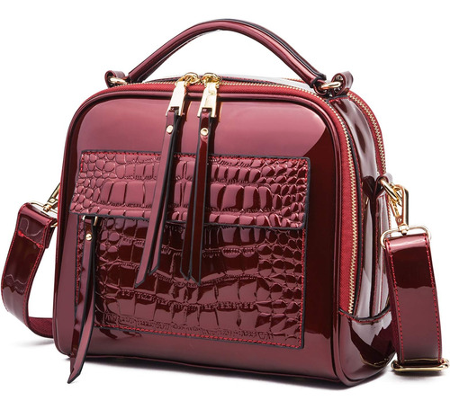 Chikencall Bolsos Y Monederos De Charol Para Mujer Bolsos De
