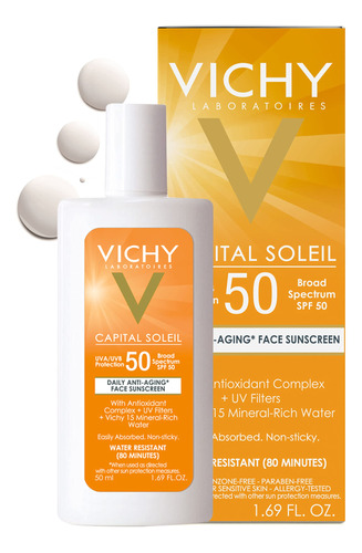 Vichy Capital Soleil - Protector Solar Facial Spf 50, Prote.
