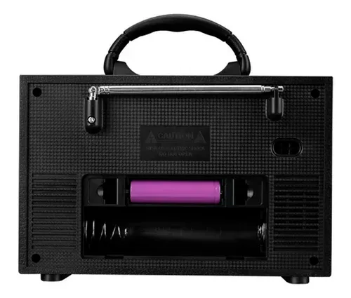 Radio Portatil Retro Am/fm Bt Usb Tf 5w Vintage Yx-123ubt
