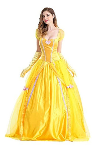 Disfraz De Princesa Belle Para Adultos, Disfraz De Halloween