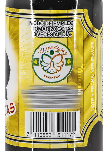 Gotas Antialcoholicas 70 Ml Extracto Natural Sabor Sin Sabor