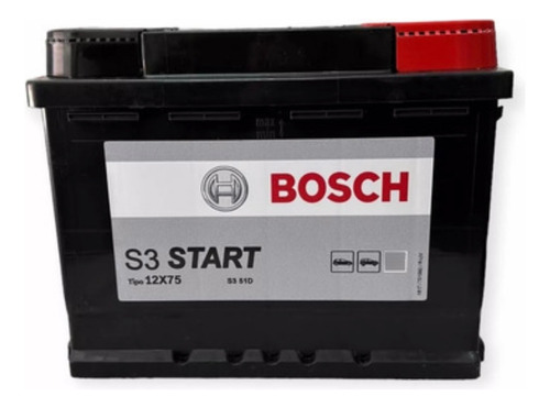 Batería Bosh 12x75 - Garantía 12 Meses- Derecho