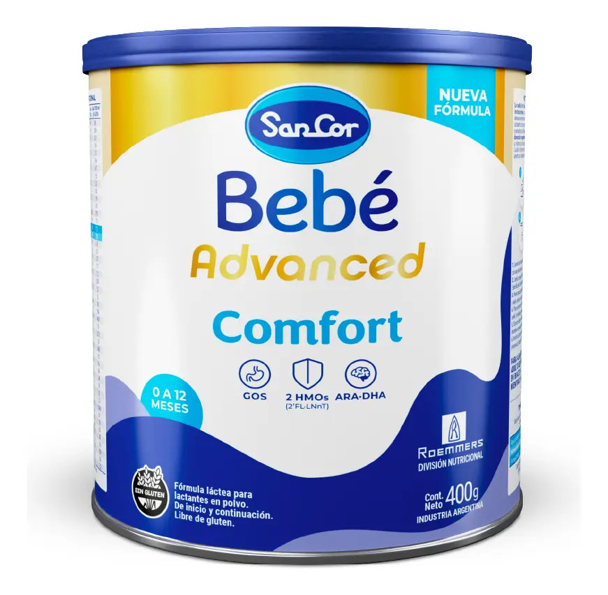 Fórmula Infantil Sancor Bebé Advanced Comfort 400g Sin Gluten