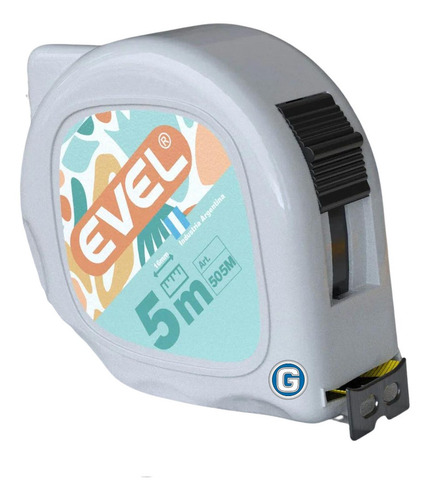 Cinta Metrica Evel 5 Metros Diseño Retroblok Art 505m Freno