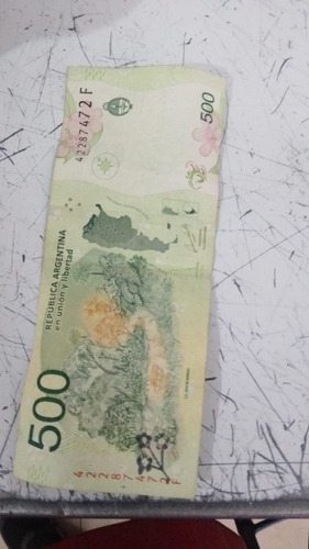 Imagen 1 de 1 de Tengo El Billete De 500 Pesos Del Jagurete Tiene La Flor