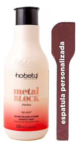 Shampoo Metal Block Hobety Alto Poder Detox Original