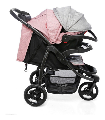 Imagen 2 de 8 de Cochecito Bebé Felcraft Jogger Simply Huevito Con Base