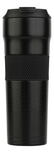 Termo Acero Inoxidable Vaso Con Popote, Taza Térmica Luckman Color Alfie Negro