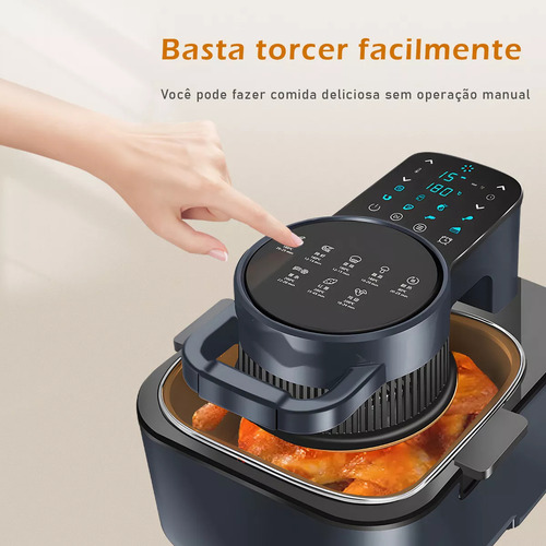 Fritadeira Airfryer Elétrica Sem Óleo Ar Coibeu Display Touc