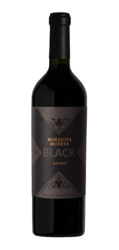 Imagen 1 de 3 de Vino Mosquita Muerta Black Malbec 750 Ml