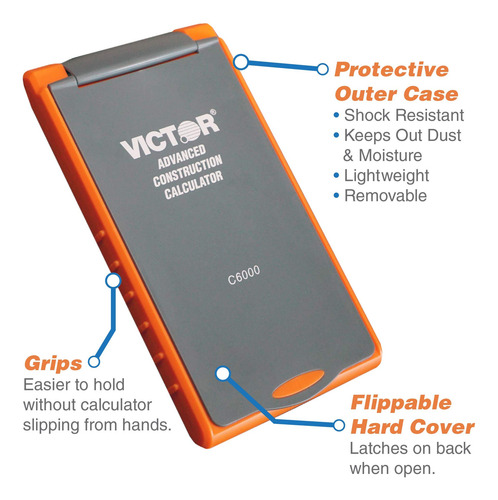 Calculadora De Construcción Victor C6000 Con Funda Protector