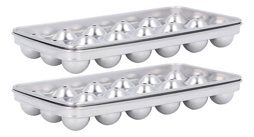 Bandeja De Hielo De Acero Inoxidable 304 Con 18 Rejillas