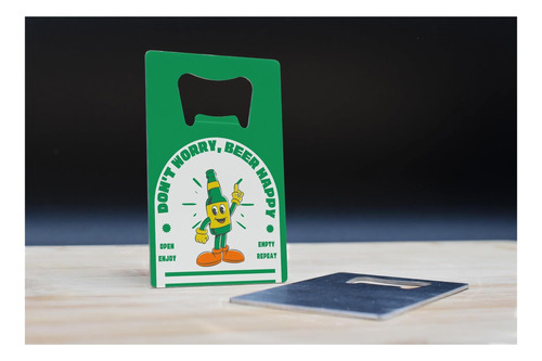 Abridor De Botella De Tarjeta De Acero Inoxidable Genérico A