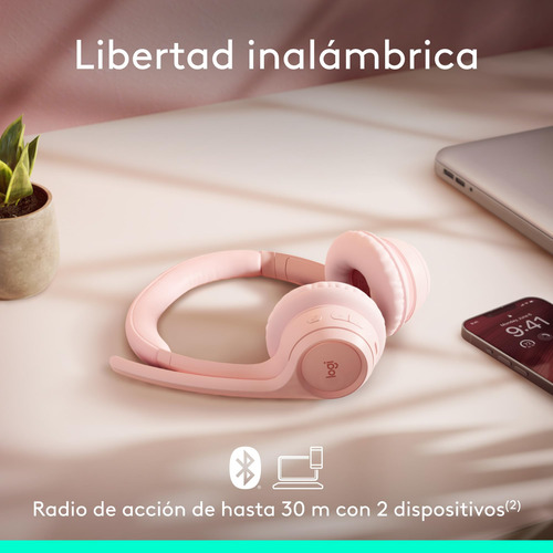 Auriculares Logitech Zone 300 Bluetooth Micrófono Cancelació