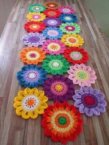 Imagen 1 de 5 de Caminos De Mesa Crochet De 1,50m