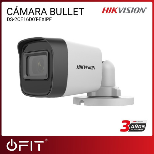 Imagen 2 de 10 de Cámara Bullet Hikvision 2mpx 1080p Exir 2.8mm