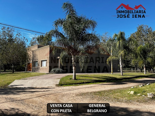 Casa 4 Dormitorios Con Pileta En Venta - Barrio Cerrado Leufu - Kiñe , Termas Del Salado - General Belgrano.