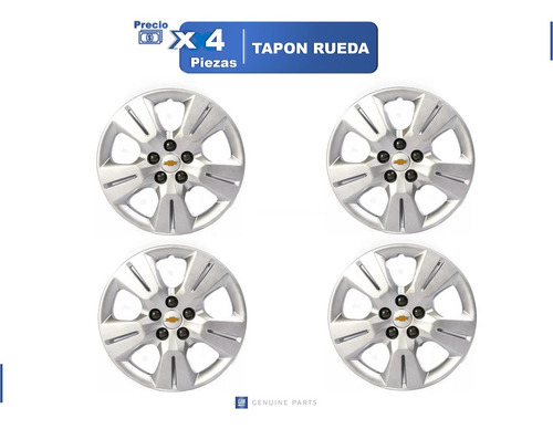 Juego Tapones Rin Rueda 16  Chevrolet Trax 2015 Gm Parts