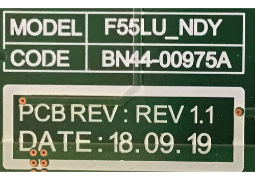 Driver Samsung / Bn4400975a / F55lu_ndy Model Lh46omnslgb/za (Usado)