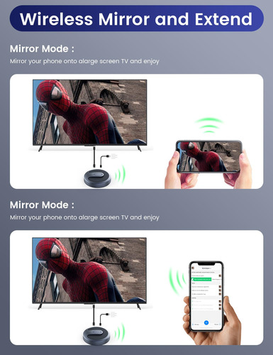 Adaptador Inalámbrico Hdmi Display Dongle, Portátil Plug & P
