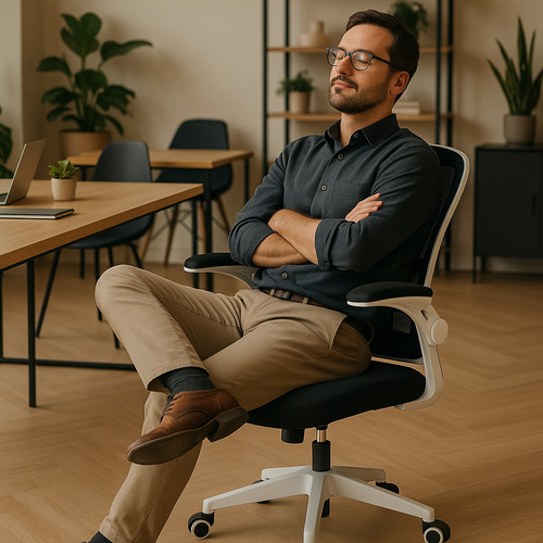 Sillas De Oficina Eoland Sillas Ergonomicas Malla Mesh Giratoria Para Escritorio Ejecutiva Gerencial Soporte Lumbar