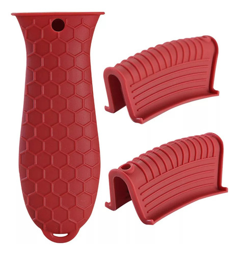 Mz Conjunto De 3 Luvas De Silicone Para Forno Para Panelas