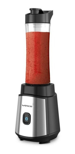 Licuadora portátil King W1905 570 mL negra con jarra de plástico 220V