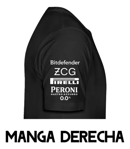 Remera Algodon Formula 1 (031) Lewis Hamilton (b) Negro M Lisa