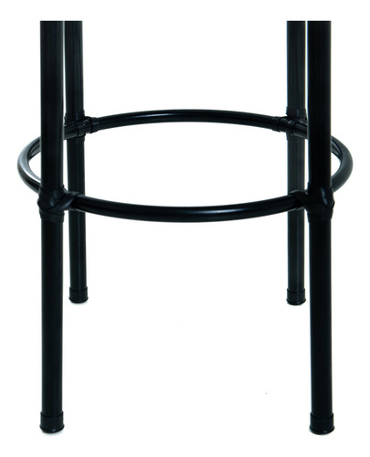 Kit Com 2 Banquetas Altas Perfeitas Para Casa Cozinha Bistrô Acabamento Da Estrutura Preto Cor Preto