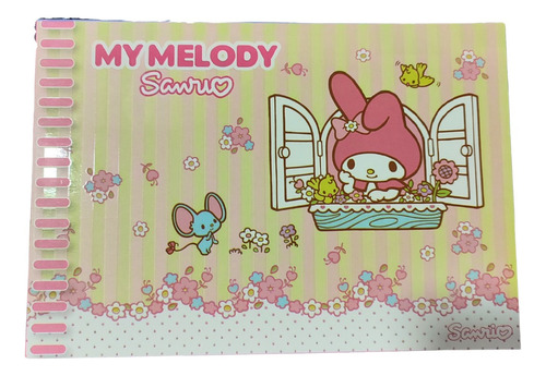Block Cuaderno De Dibujo Hello Kitty + Stickers