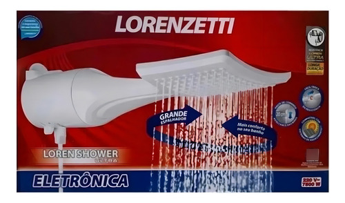 Lorenzetti Ducha Loren Shower Eletronico Ultra Cor Branco Potência 5500 W Branco 5.5 Kw
