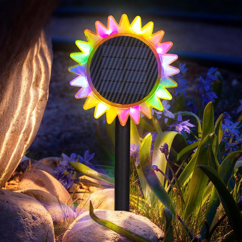 Luces Solares 2 En 1 Para Jardín Al Aire Libre Impermeable