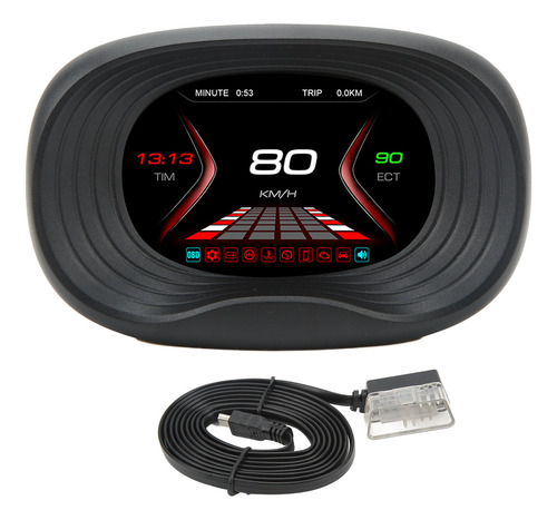 Medidor Digital Obd Hud De Temperatura, Velocidad, Kilometra