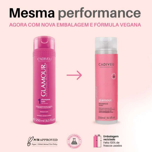 Cadiveu Professional Glamour Rubi - Shampoo 250ml