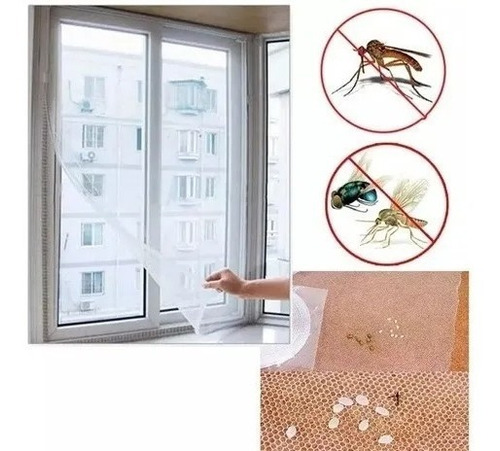 Malla Cortina Anti Mosquitos Insectos Ventana 130 X 150cm