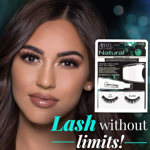 Ardell False Eyelashes Starter Kit Natural 101 Black 4 Pack