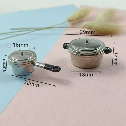 Zh 4 Mini Utensilios De Cocina Modelo 1/6 1/12 Accesorios