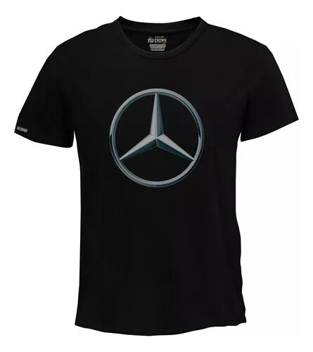 Camisa Estampada Mercedes Logo Camiseta