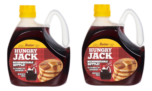 Pack 2 Jarabes Hungry Jack Butter Syrup, 710ml C/u