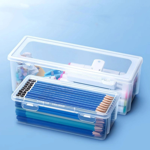 Estuche Transparente Para Lápices Crayon Pencil, Lápiz De Gr