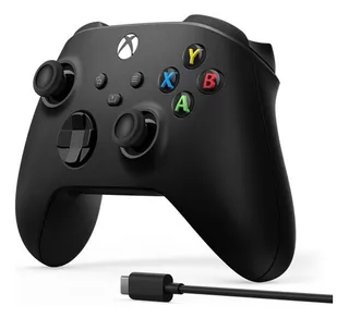 Mando Inalámbrico Xbox One + Cable Usb Para Windows 10 Negro