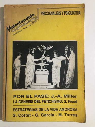 Revista Malentendido 6 Mayo 1990 Psicoanálisis Y Psiquiatría