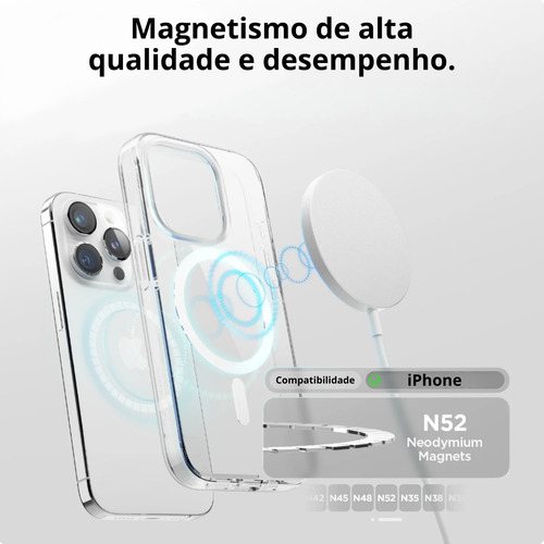 Capa Capinha Magnética + Película Ant Spy P/ iPhone 11 Ao 16