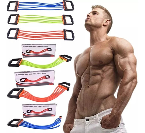 Pack 2 Extensor Brazos 5 Banda Elástica Ejercicios Pectoral