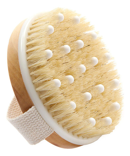 Cepillo Corporal De Madera Con Cerdas Naturales Exfoliantes