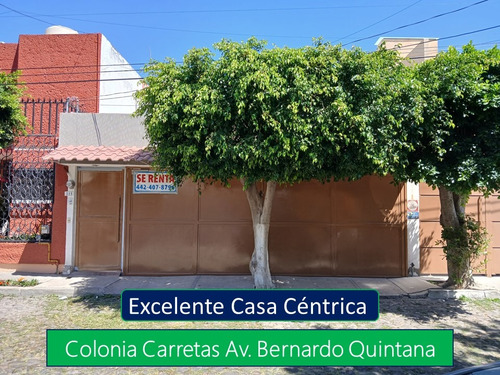 Casa En Renta 3 Habitaciones Centrica Col. Carretas Los Arcos